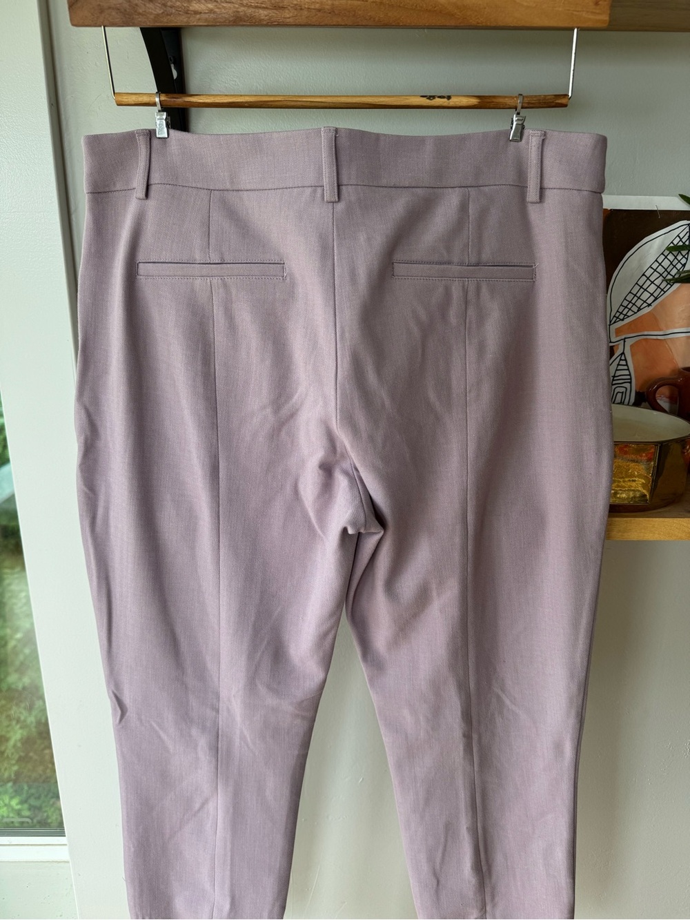 Express Lilac Light Purple Mid Rise Skinny Dress Pant Business Casual Size 12 - Picture 6 of 10